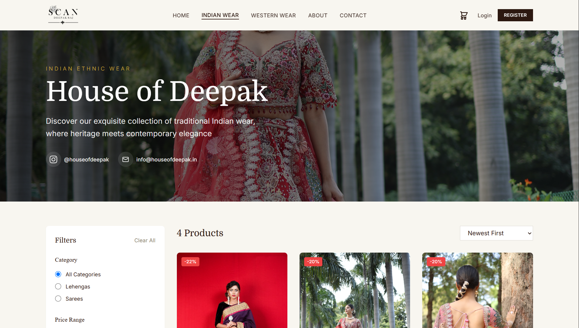 House of Deepak project screenshot